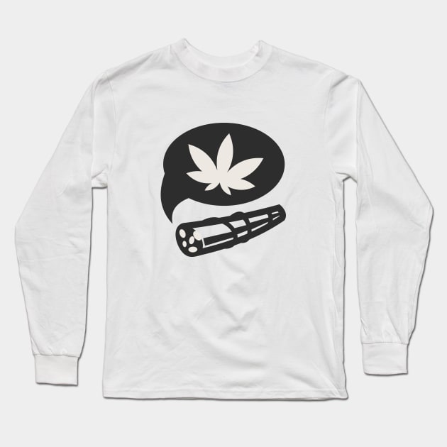 Cannabis Long Sleeve T-Shirt by uncleodon